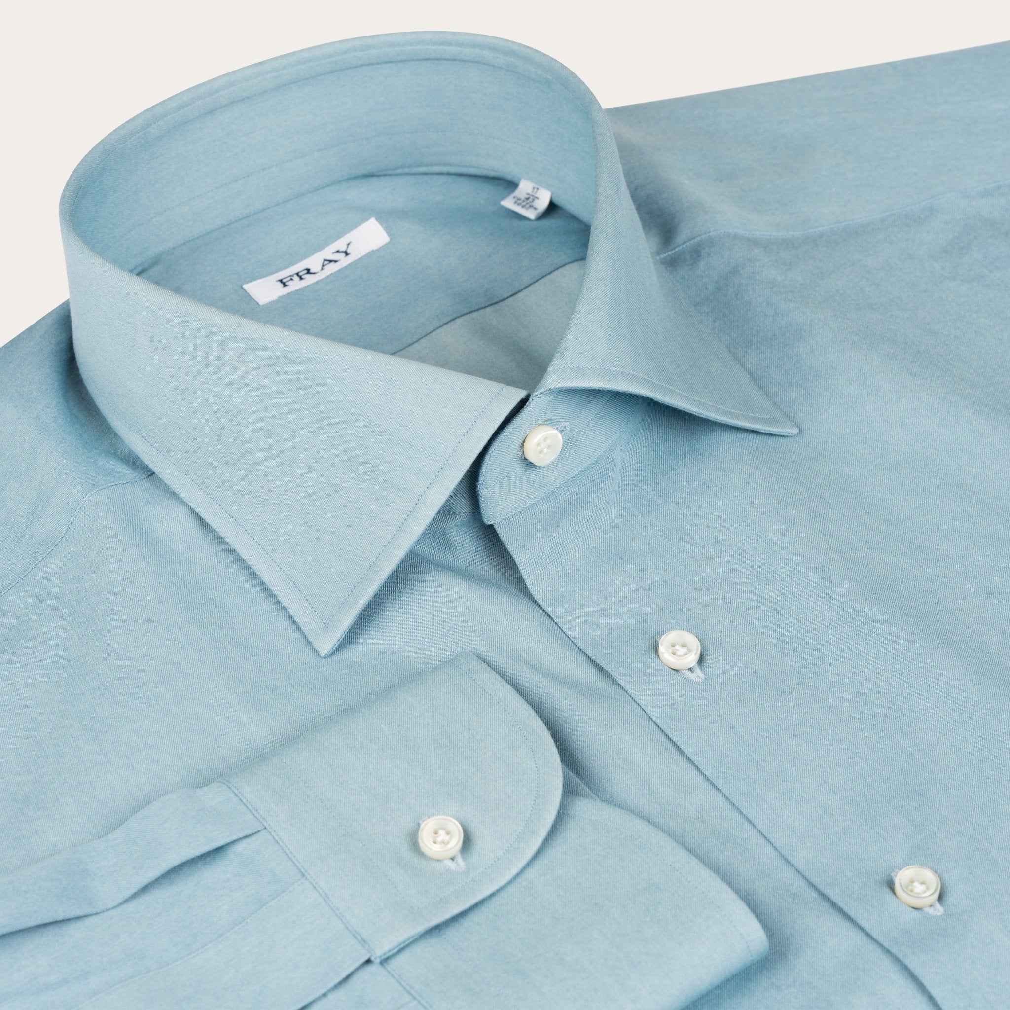 Gabriel Denim Cotton Slim Fit Shirt - Mandelli UK