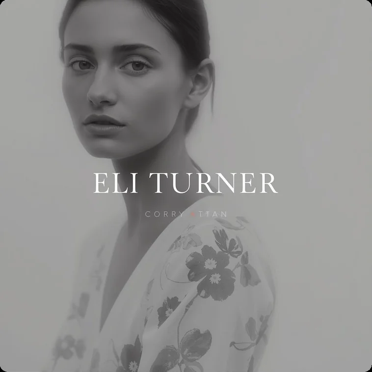 Eli Turner fashion portrait in monochrome