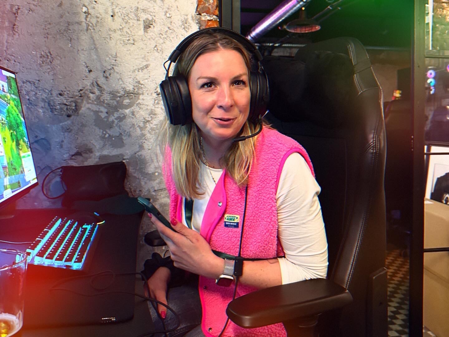 Portrait of portfolio creator – back view