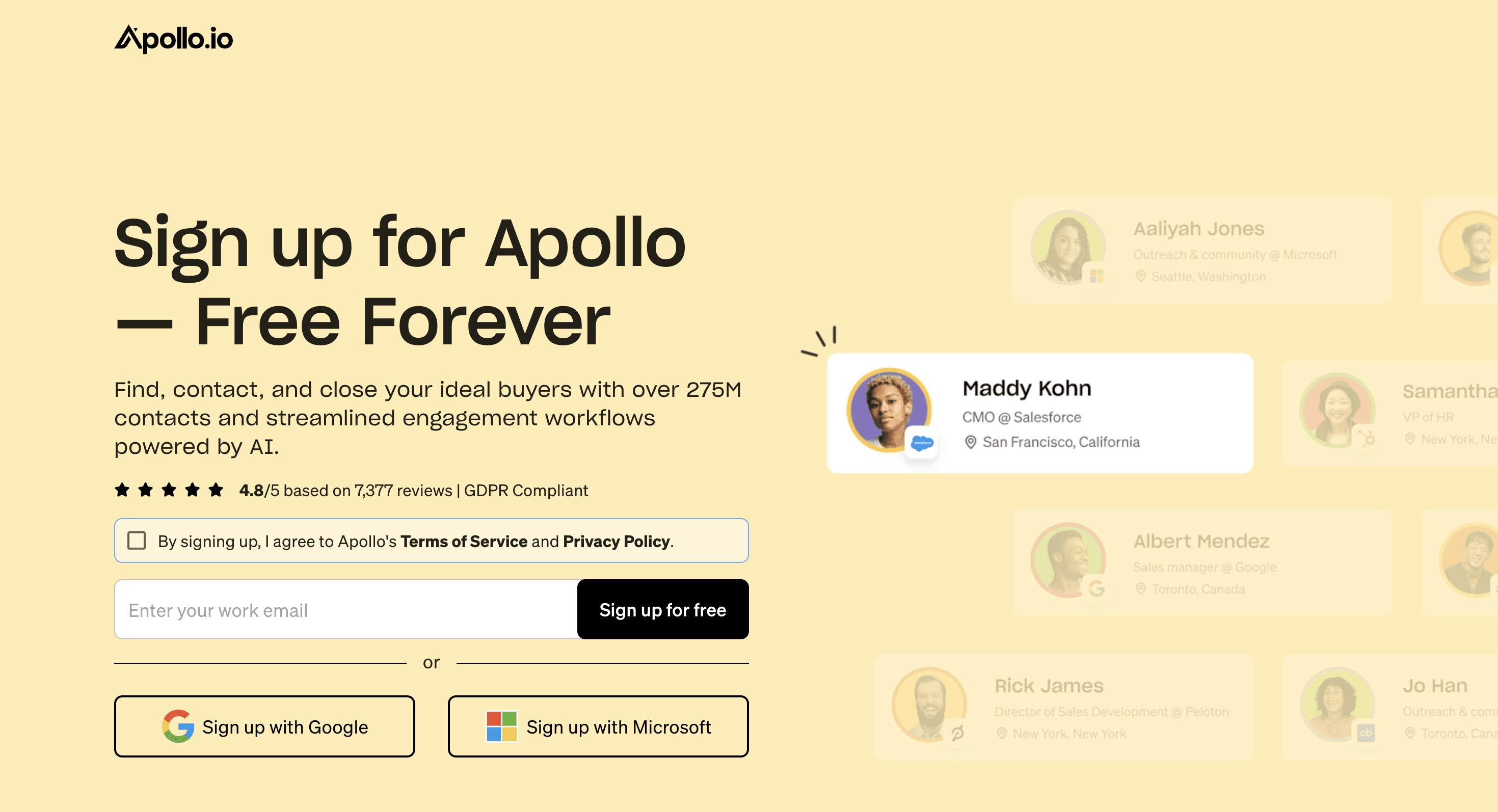 Apollo data enrichement