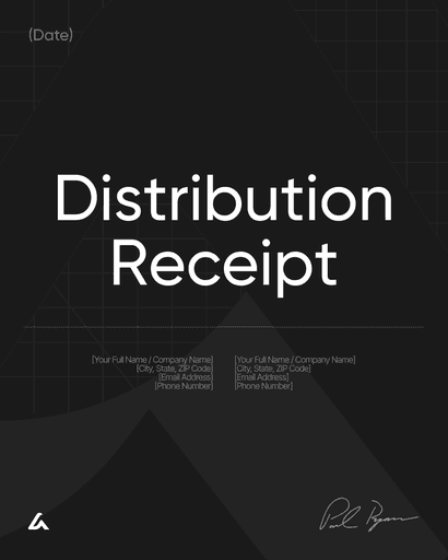 Distribution Receipt 