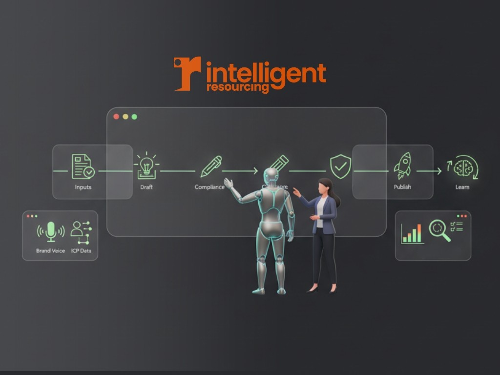 What does an AI content generation workflow look like that maintains quality and consistency at scale?