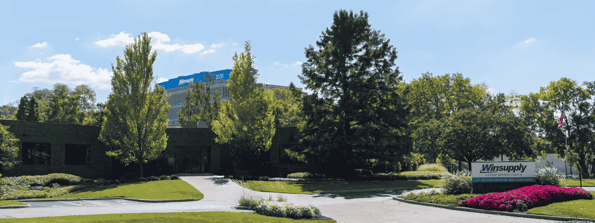 Summer beauty shot of Support Services campus frontage