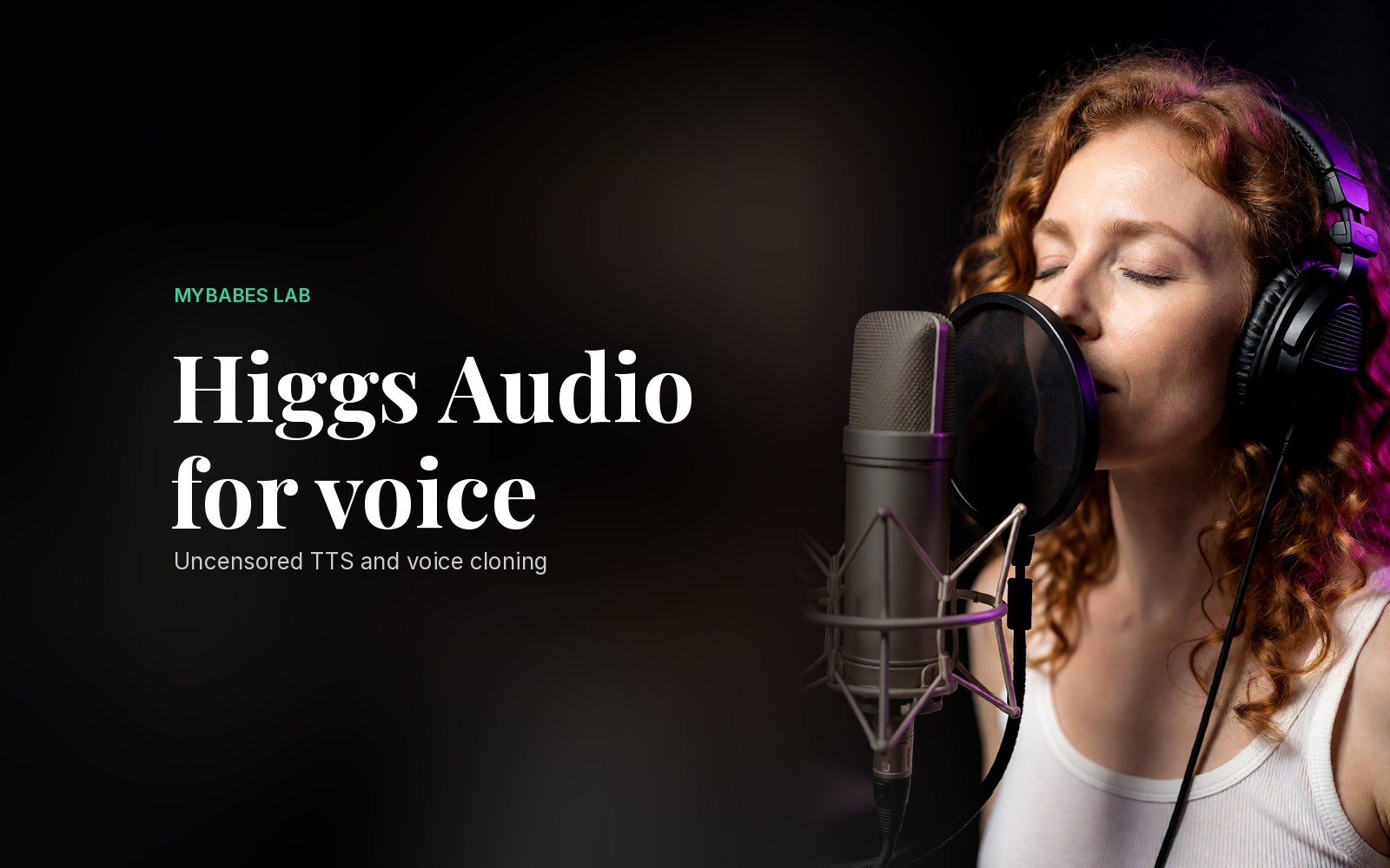 MyBabes Lab cover: higgs audio nsfw voice