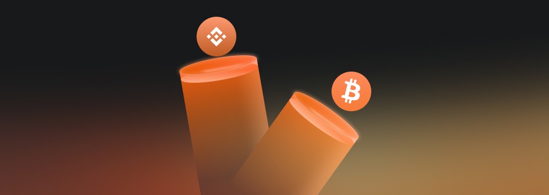 Crypto Coins on Podium