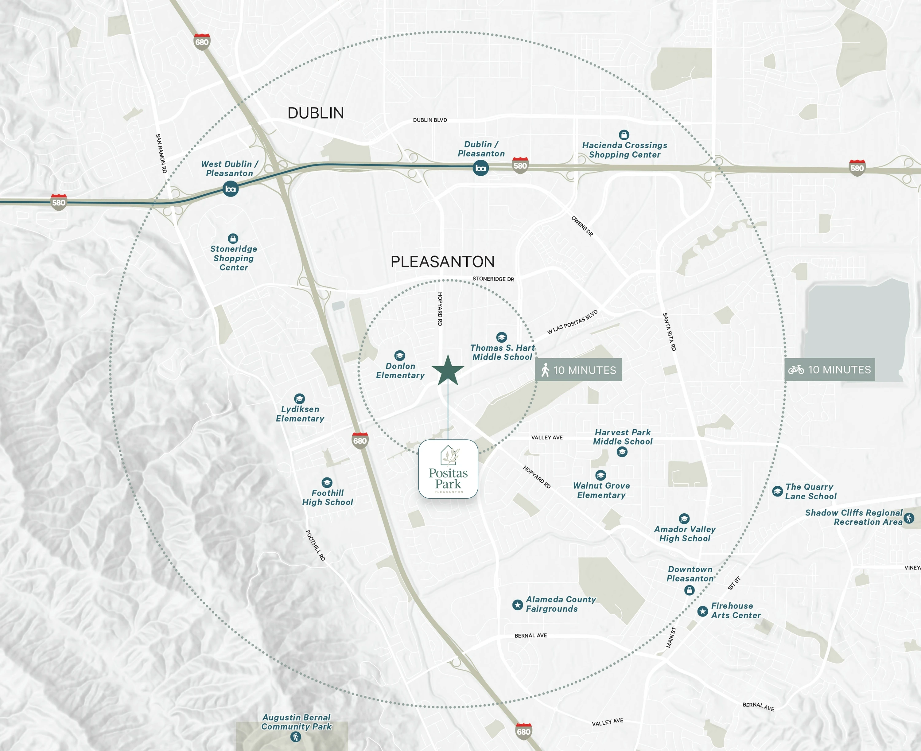 Regional Map Positas Park