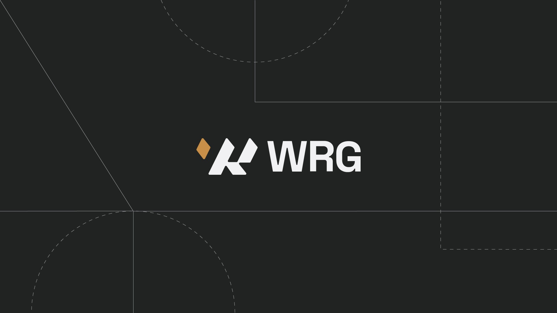 WRG logo and brand pattern graphic.