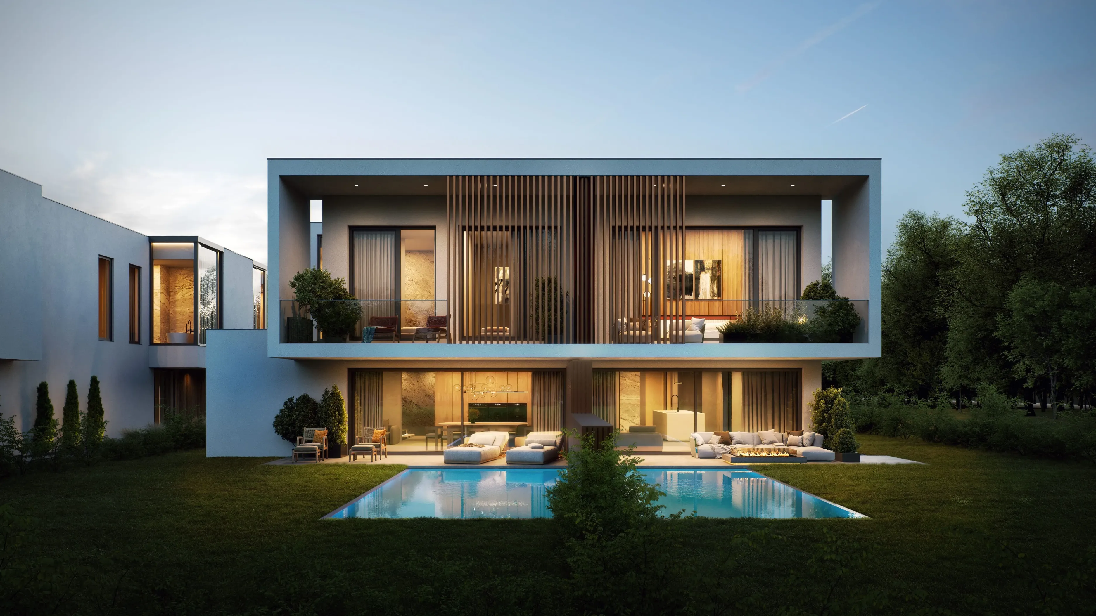 Render der Außenansicht von Projekt Urban Light