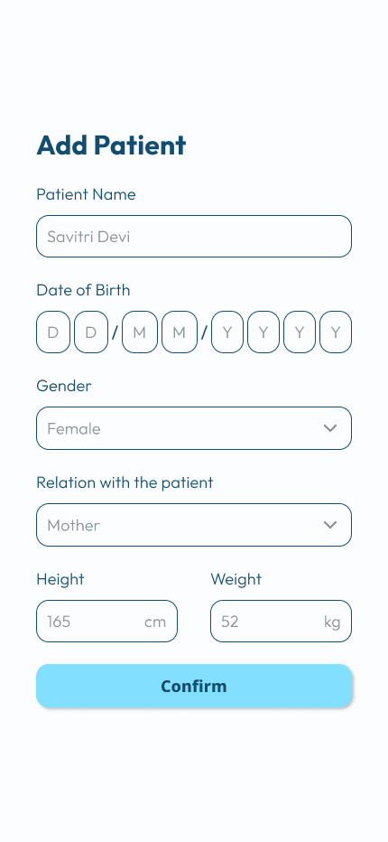user flow for a bedsore prevention application