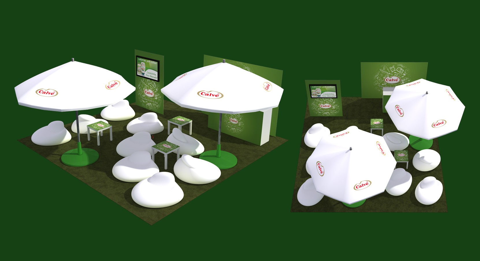 ACT Digital — Calvé 3D space + event brand concept.