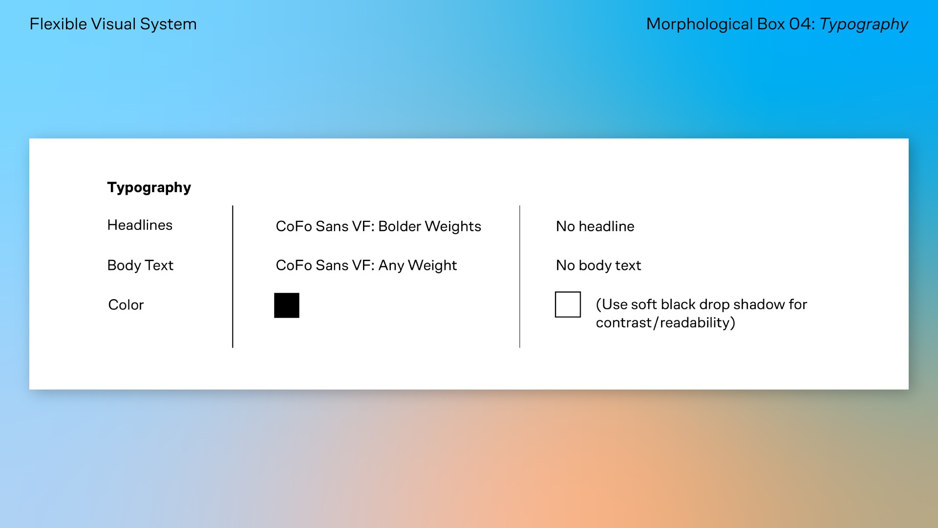 2025 MMI Summit flexible visual system mockup 04: Typography