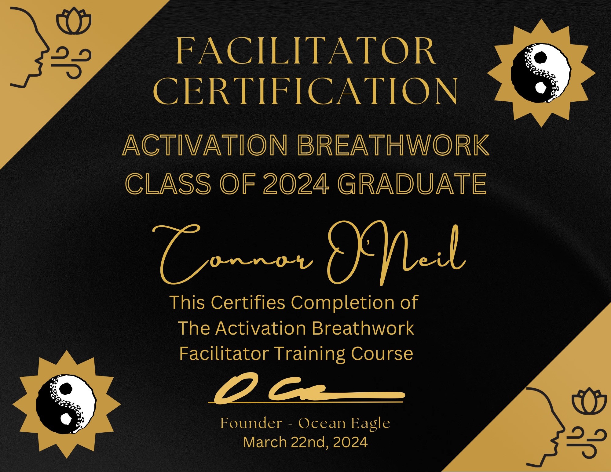 Ocean Eagle Activation Breathwork Facilitator Training Certification