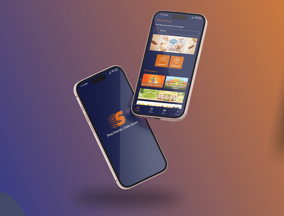 Order Flow Screen Design Mockup