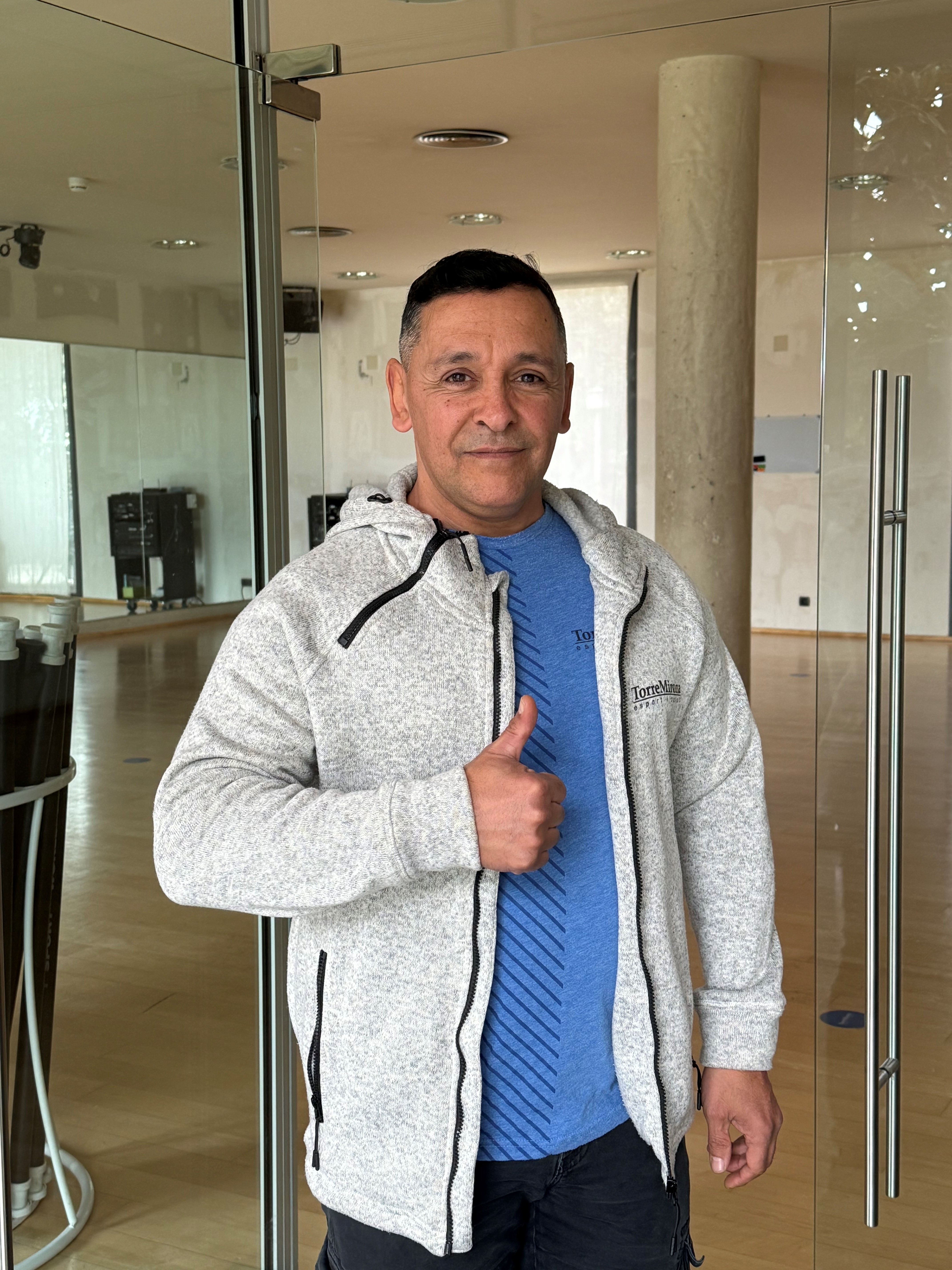 A man with surfboard