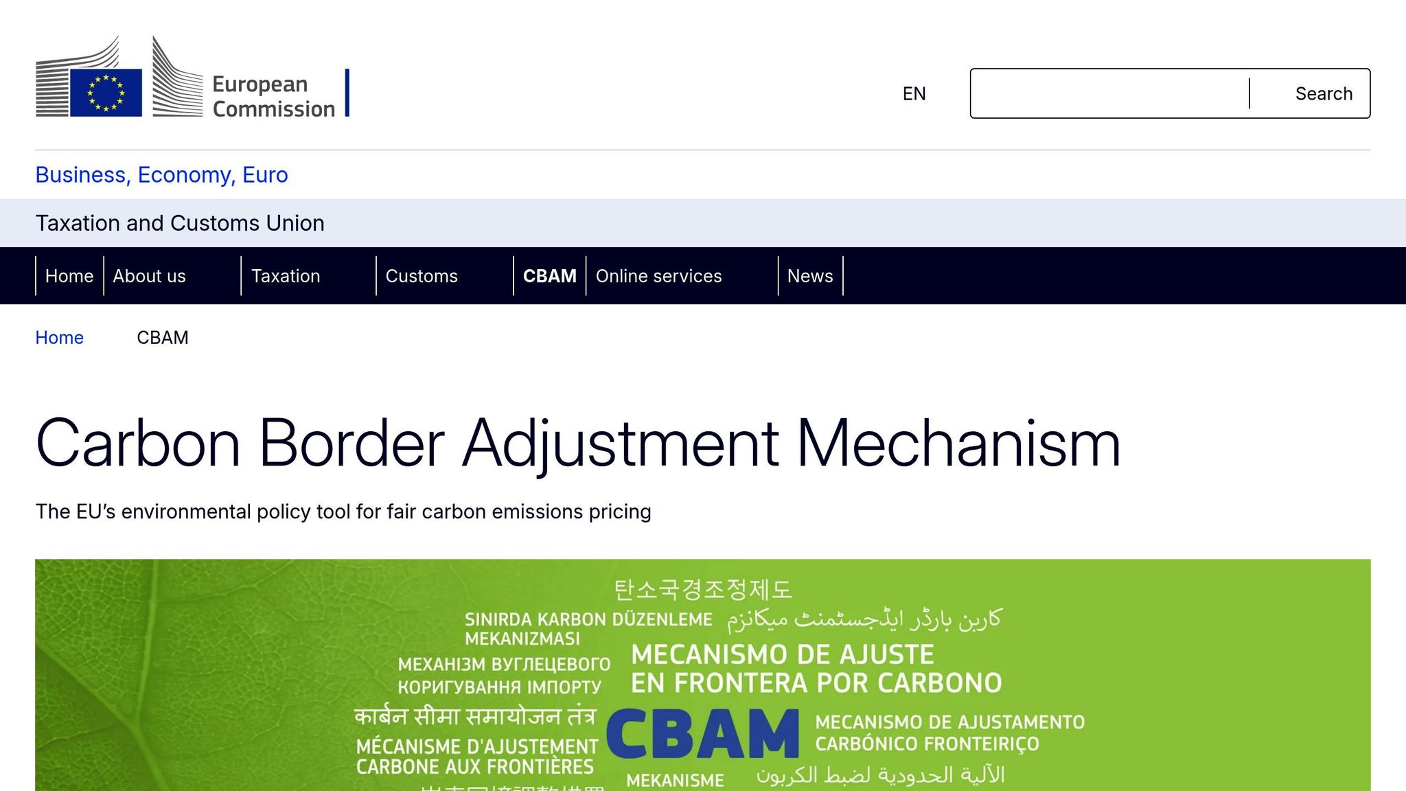 Carbon Border Adjustment Mechanism