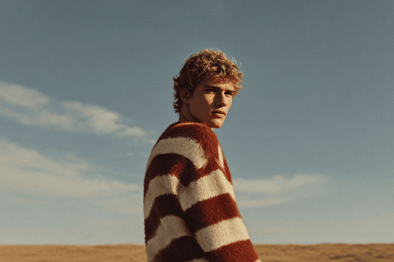 Hero Image of a person standing in the middle of desert
