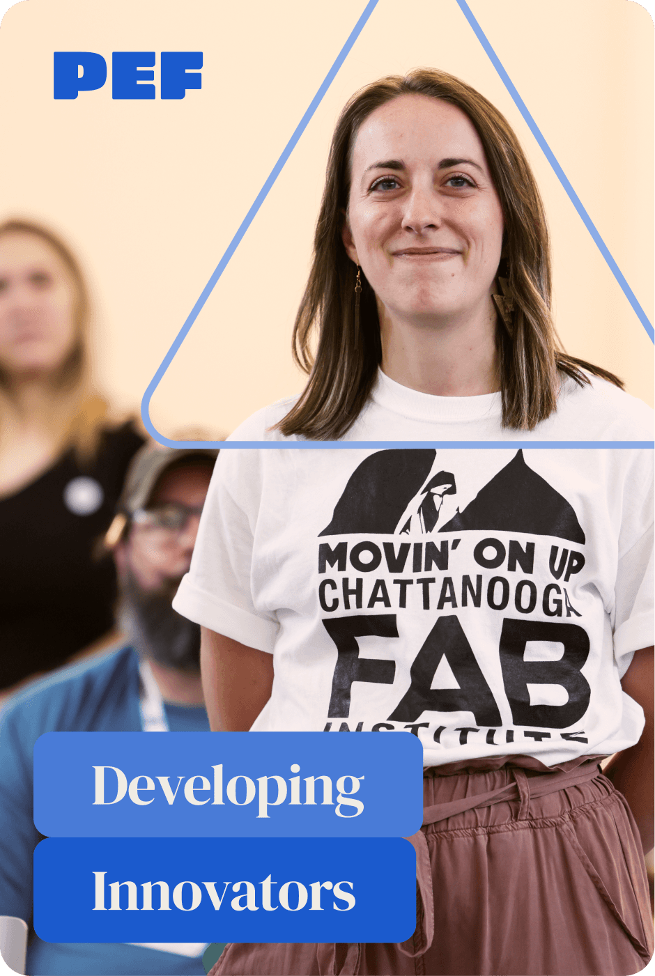 Young teacher smiling at the camera.