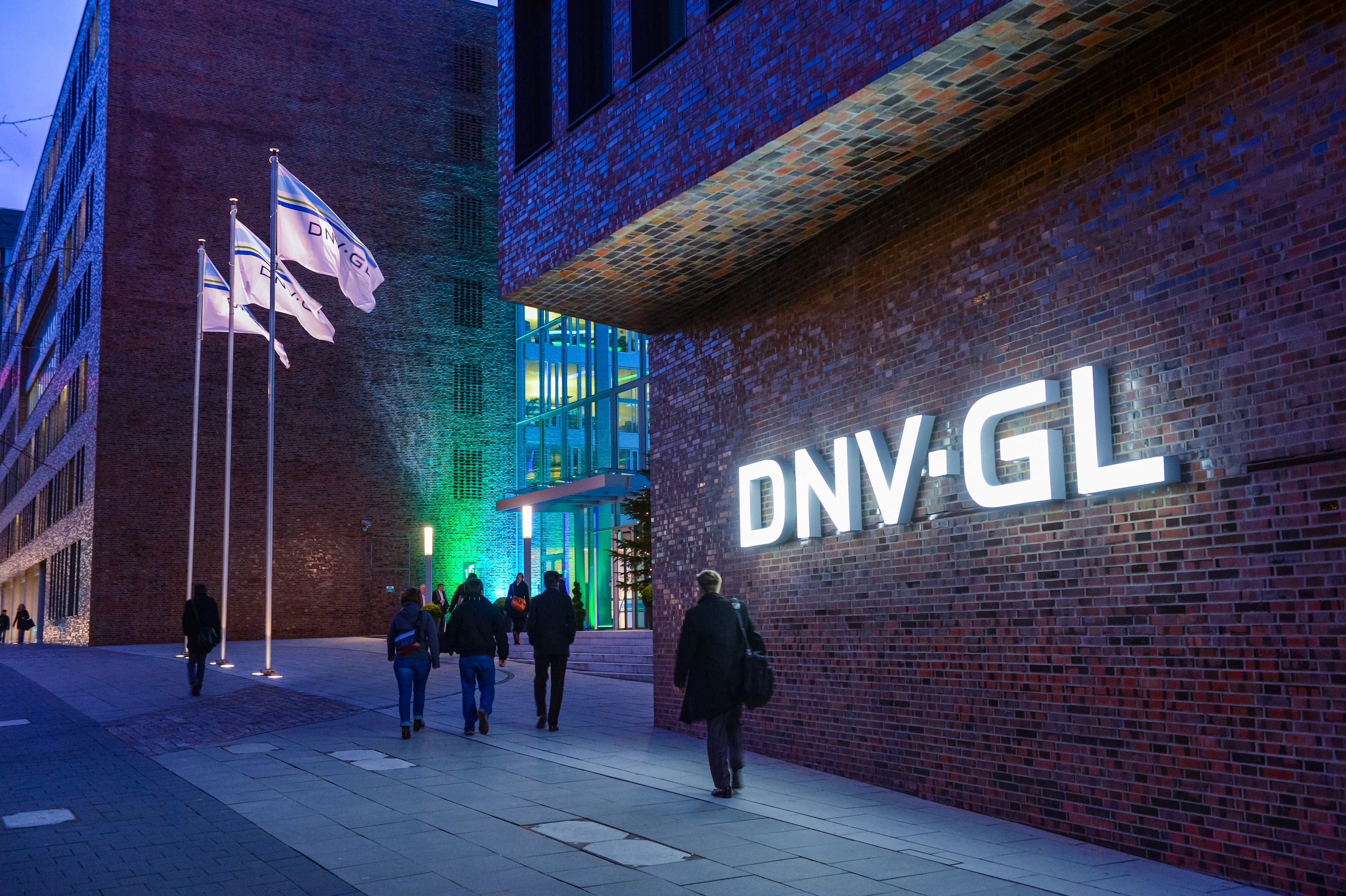 rebranded entrance of DNV GL office