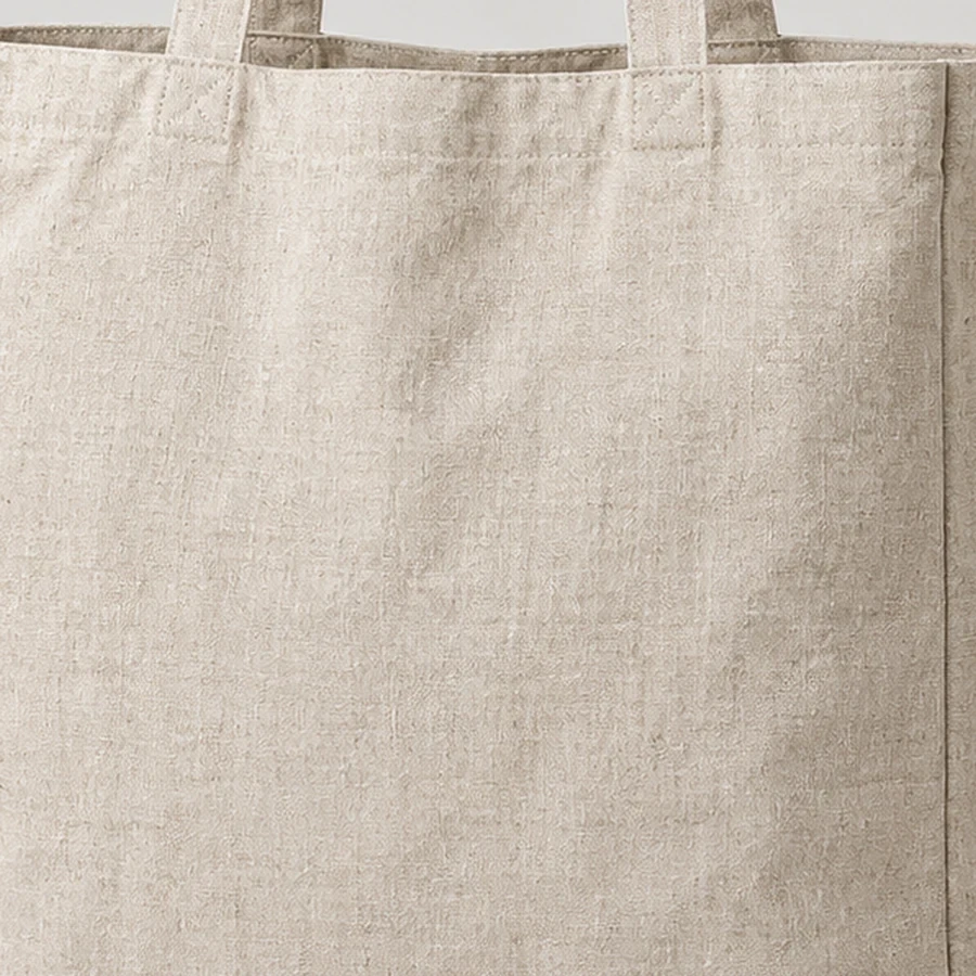 Close-up of washed natural linen