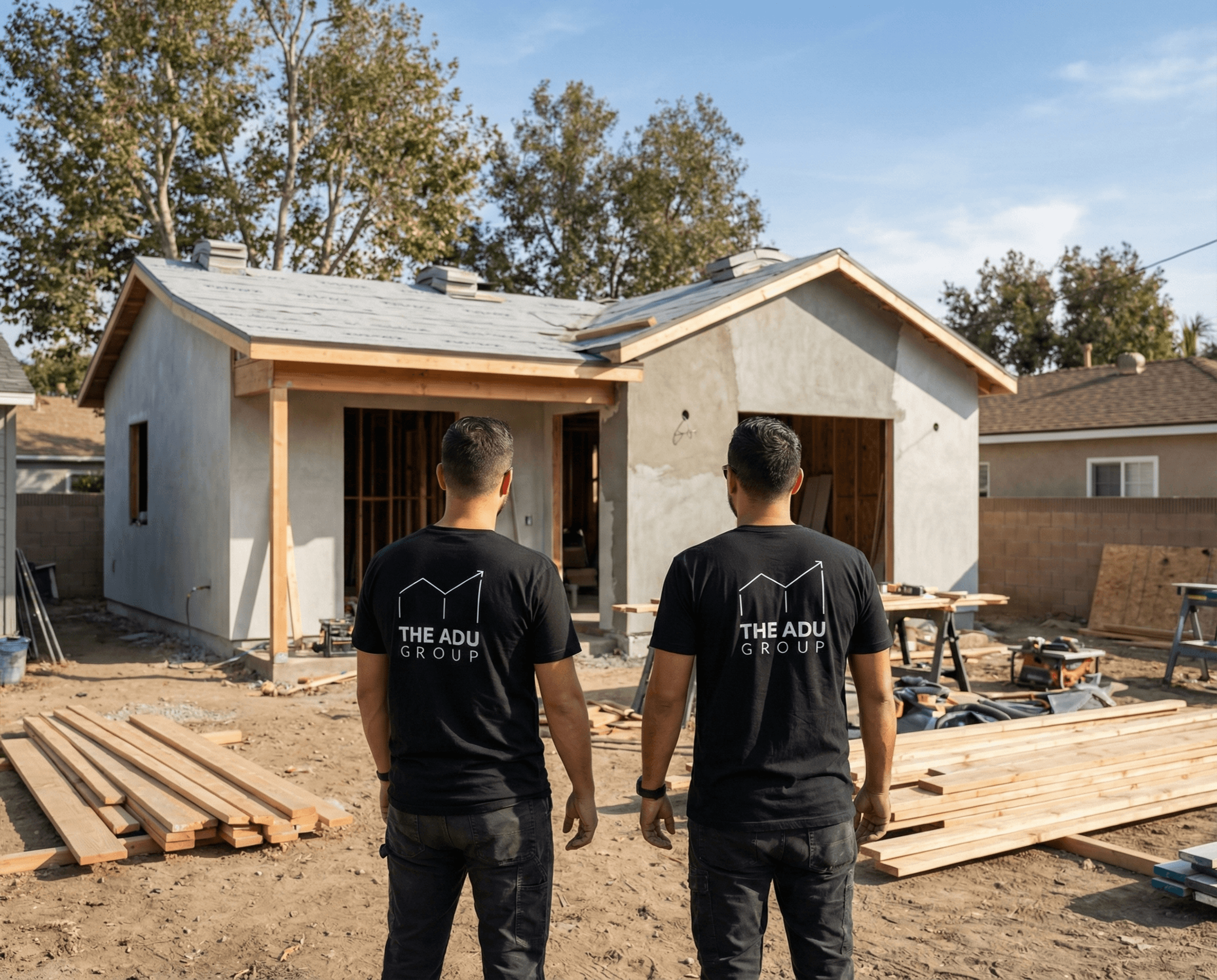 A man with some model buildings