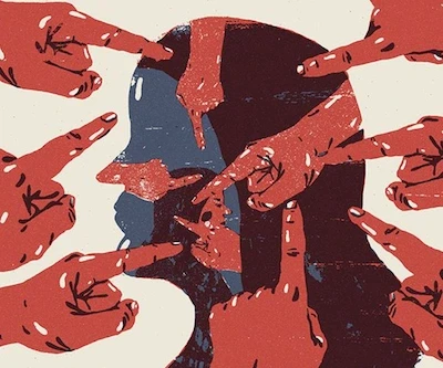 Palce wskazujące na osobę