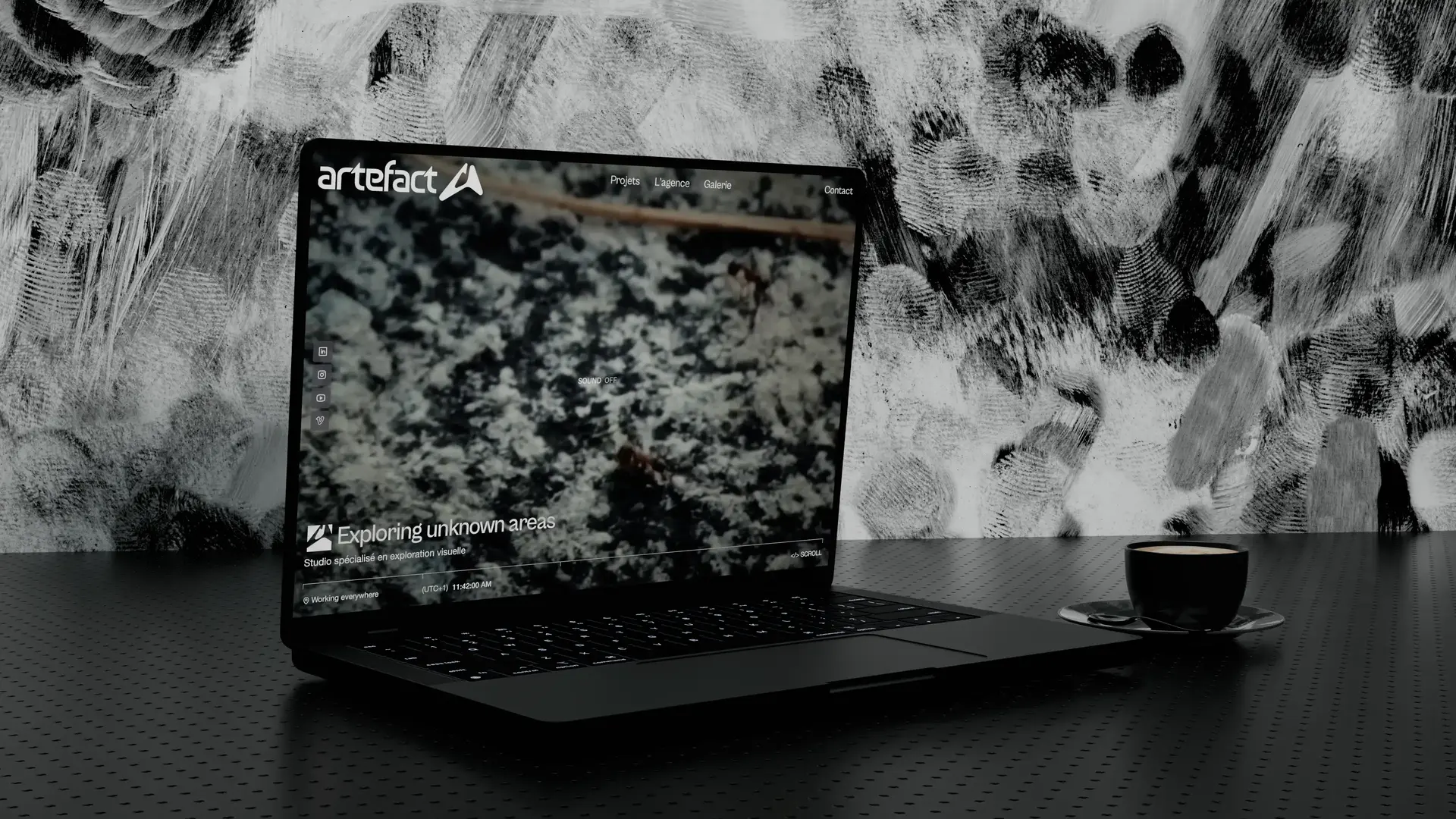 Mockup 3D du site de l'entreprise Artefact