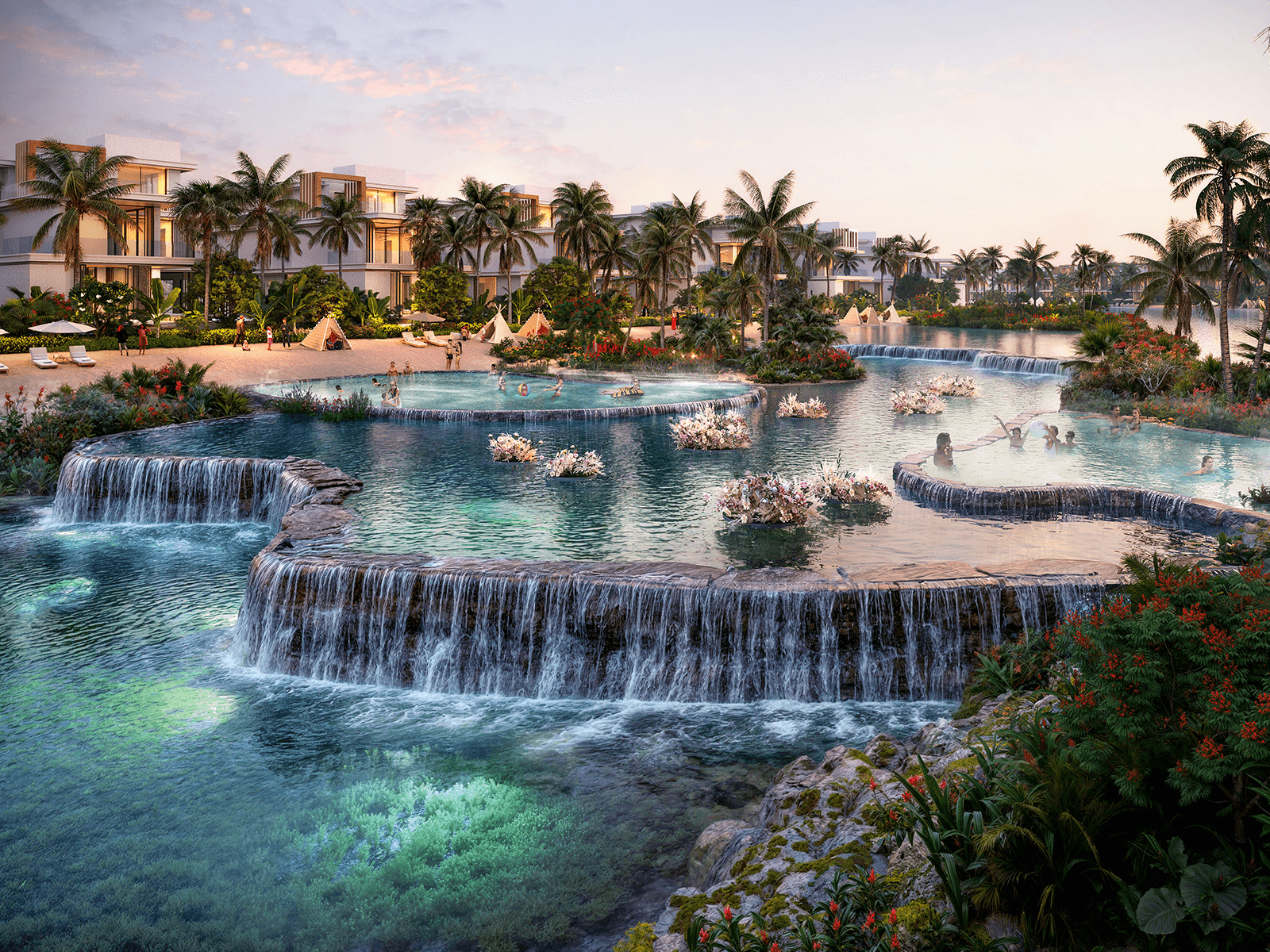 Lagoon Waterfall at Damac Islands Phase 2