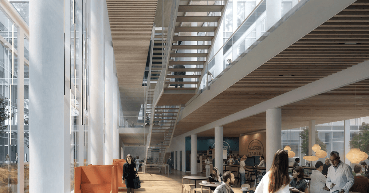 Prosjektbilde fra Nye Radiumhospitalet