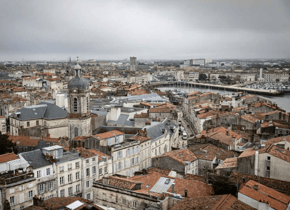 photo du centre-ville de La Rochelle