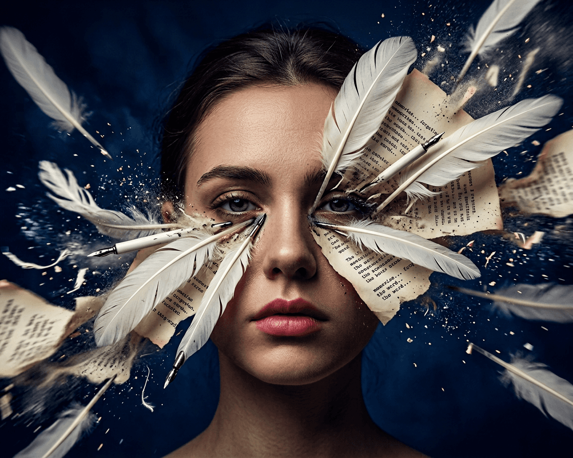 a cell phone sitting on top of a newspaper next to a pen