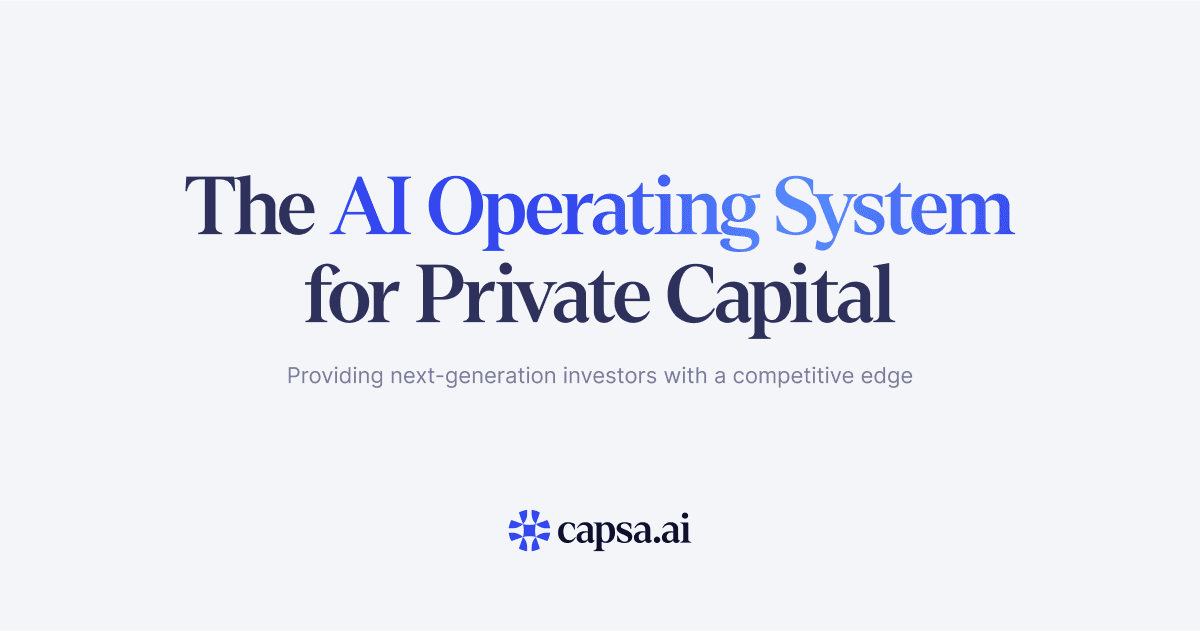 Capsa AI editorial image representing private capital ai software for UK business readers.