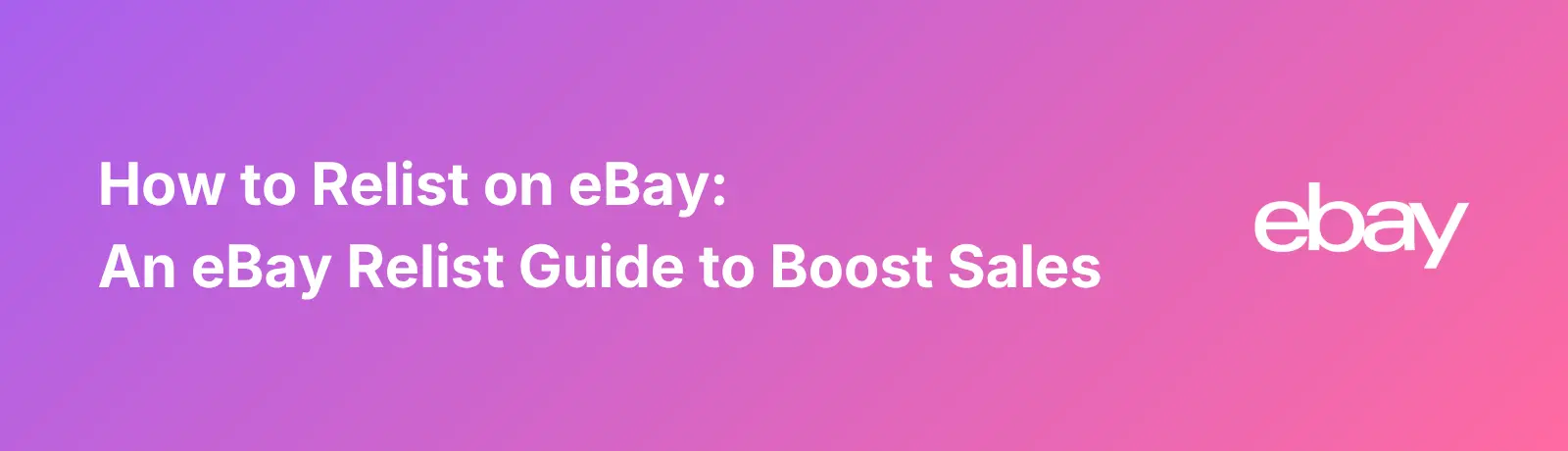 Relist on eBay - Banner