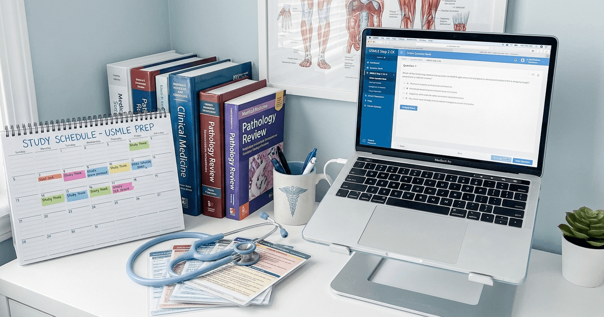 Cover: USMLE Step 2 CK Study Plan 2026: Week-by-Week Schedule, High-Yield Resources and Score-Maximizing Strategy