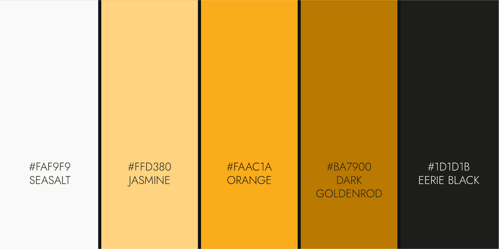 Color palette brand Bissinbox