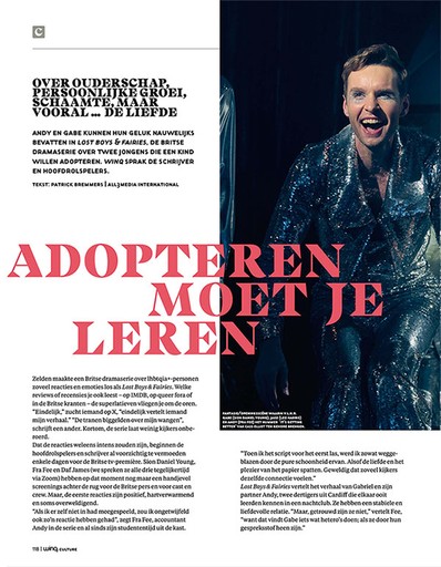 Artikel over serie Lostboys and Fairies in Winq Magazine