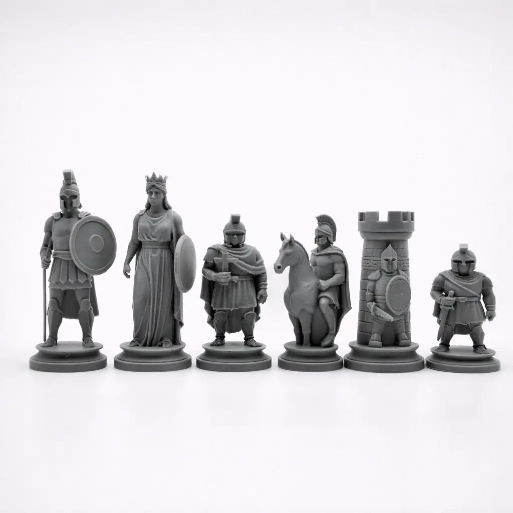 Sparta Temalı Satranç Taşları