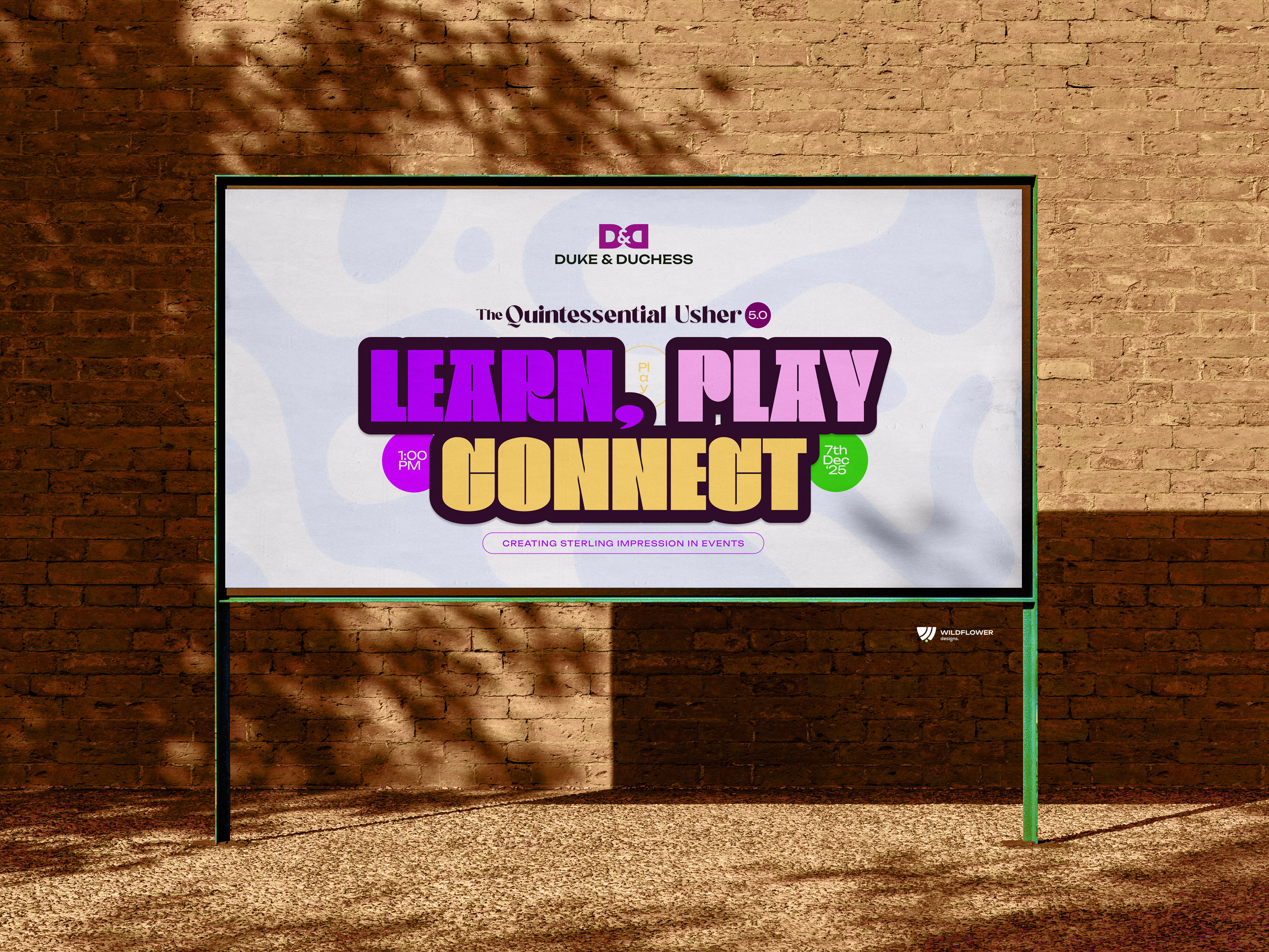 Learn, Play & Connect billboard mockup