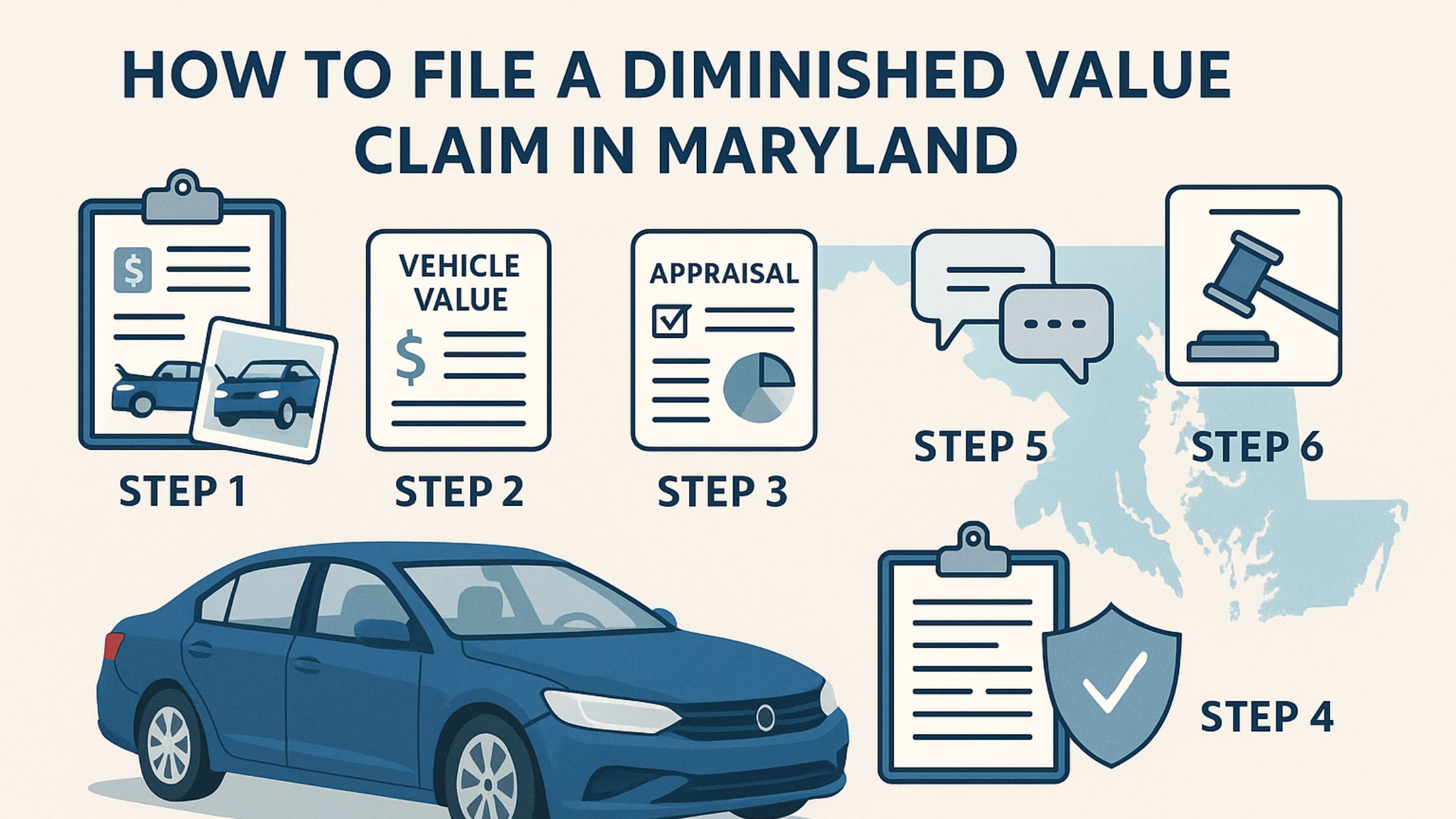 Steps to File a Diminished Value Claim in Maryland