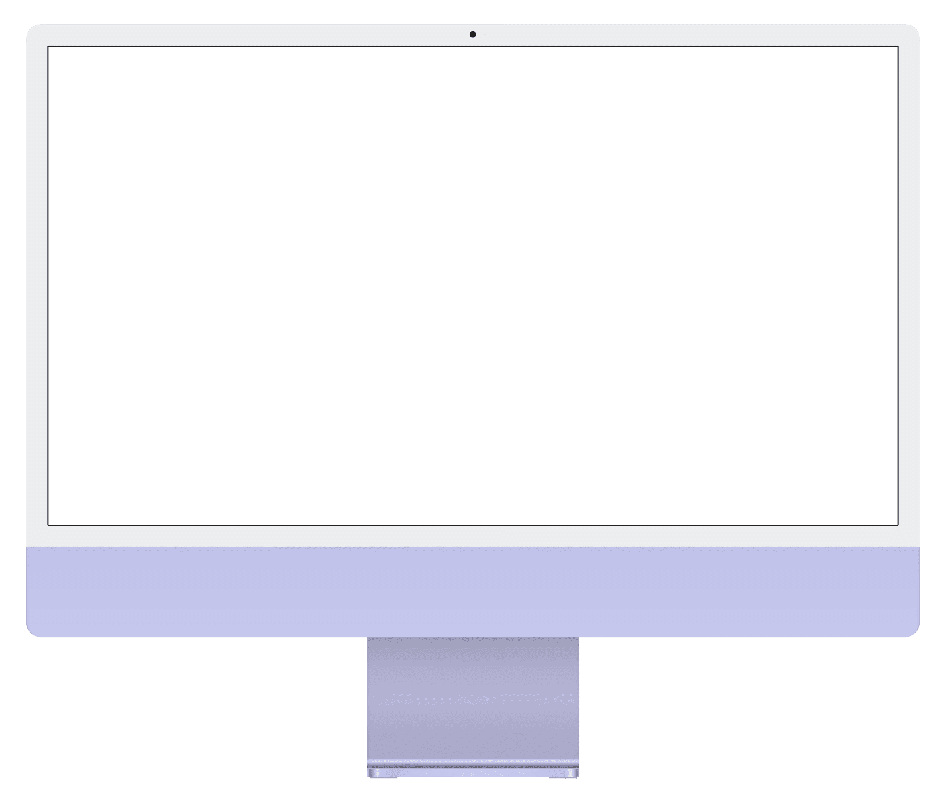 Purple iMac Mockup