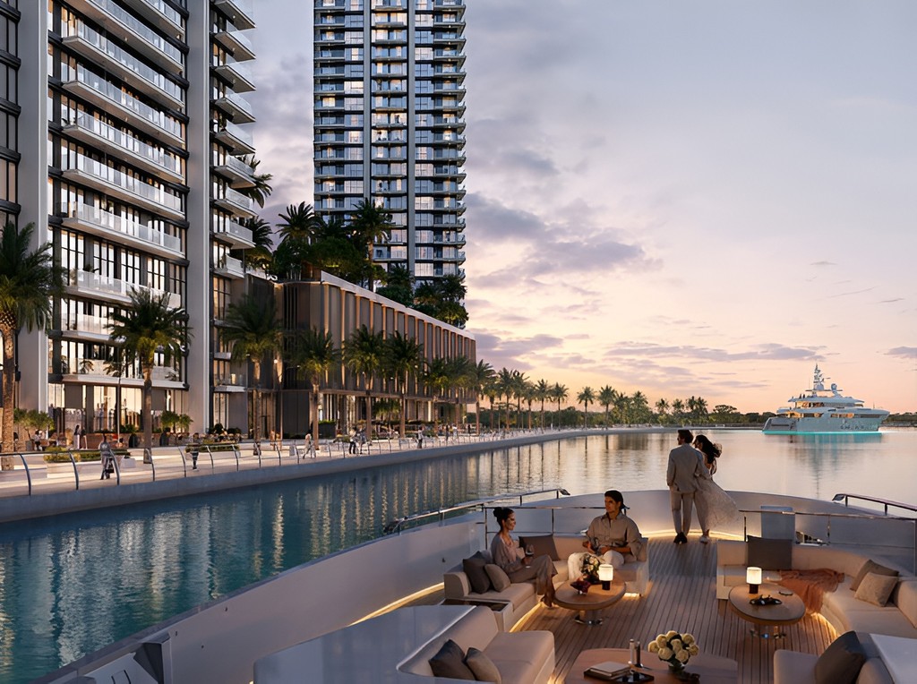 The Marina Towers, designed by Creek Bay Emaar Properties, will be the city's tallest residential structures.
