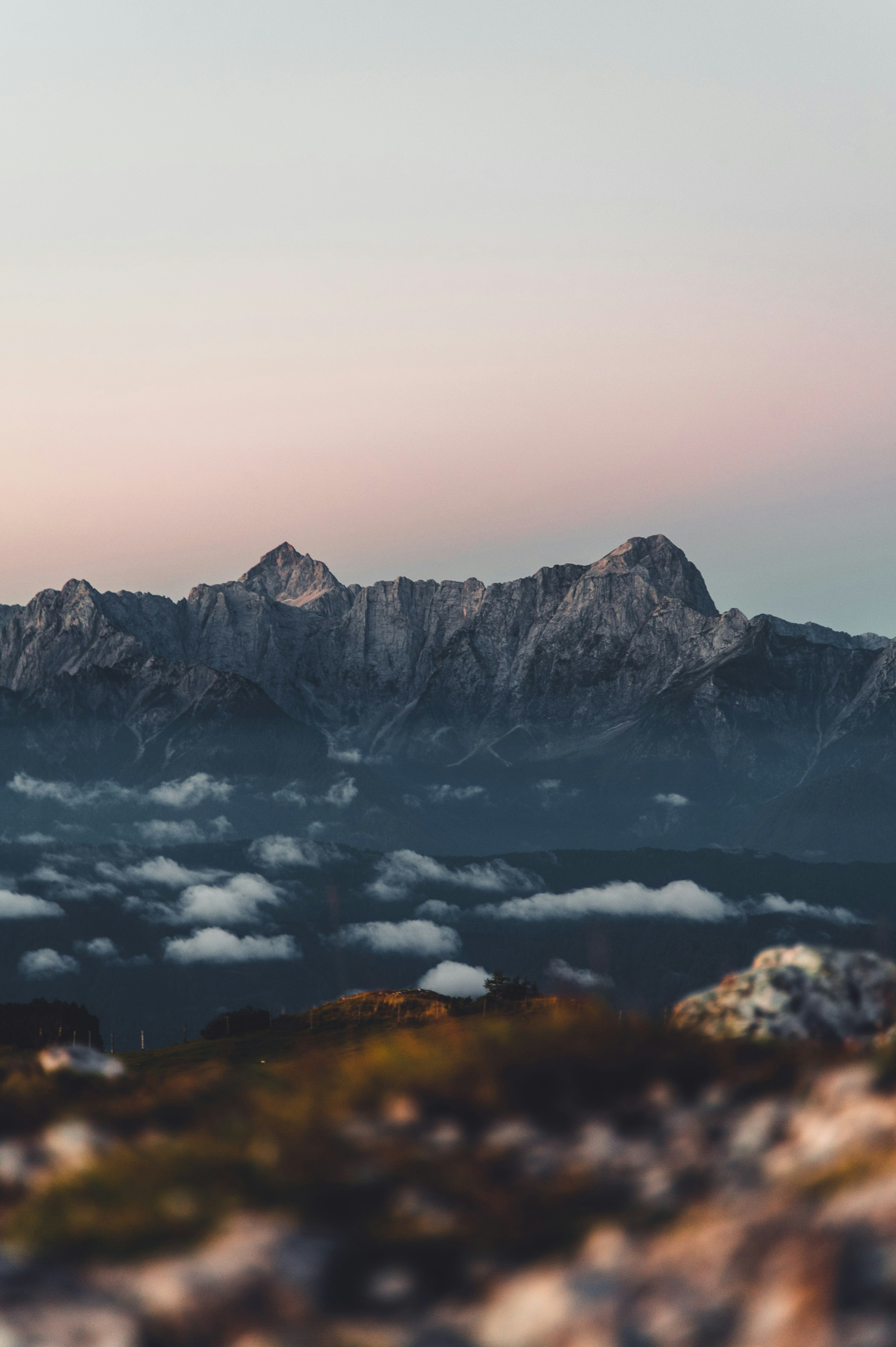 Dynamic picture of a cyclist riding downhill