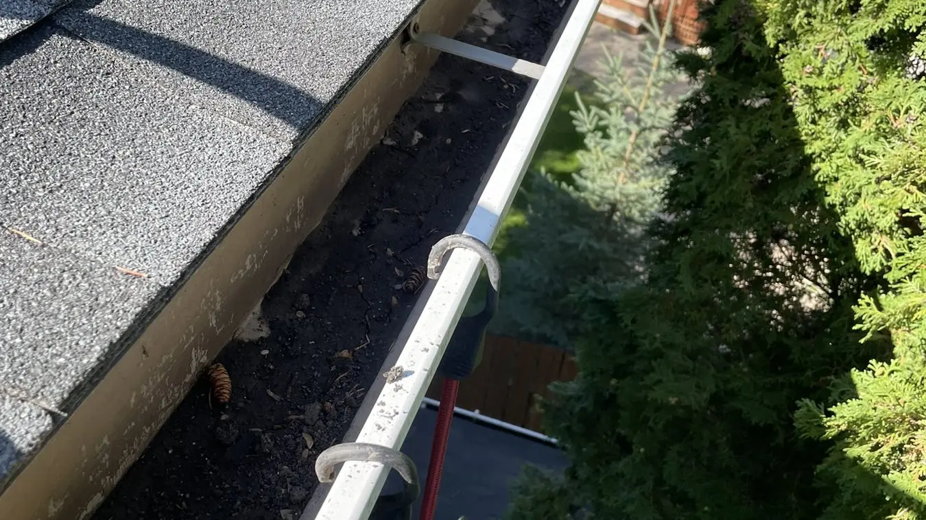 Two-storey Gutters Before