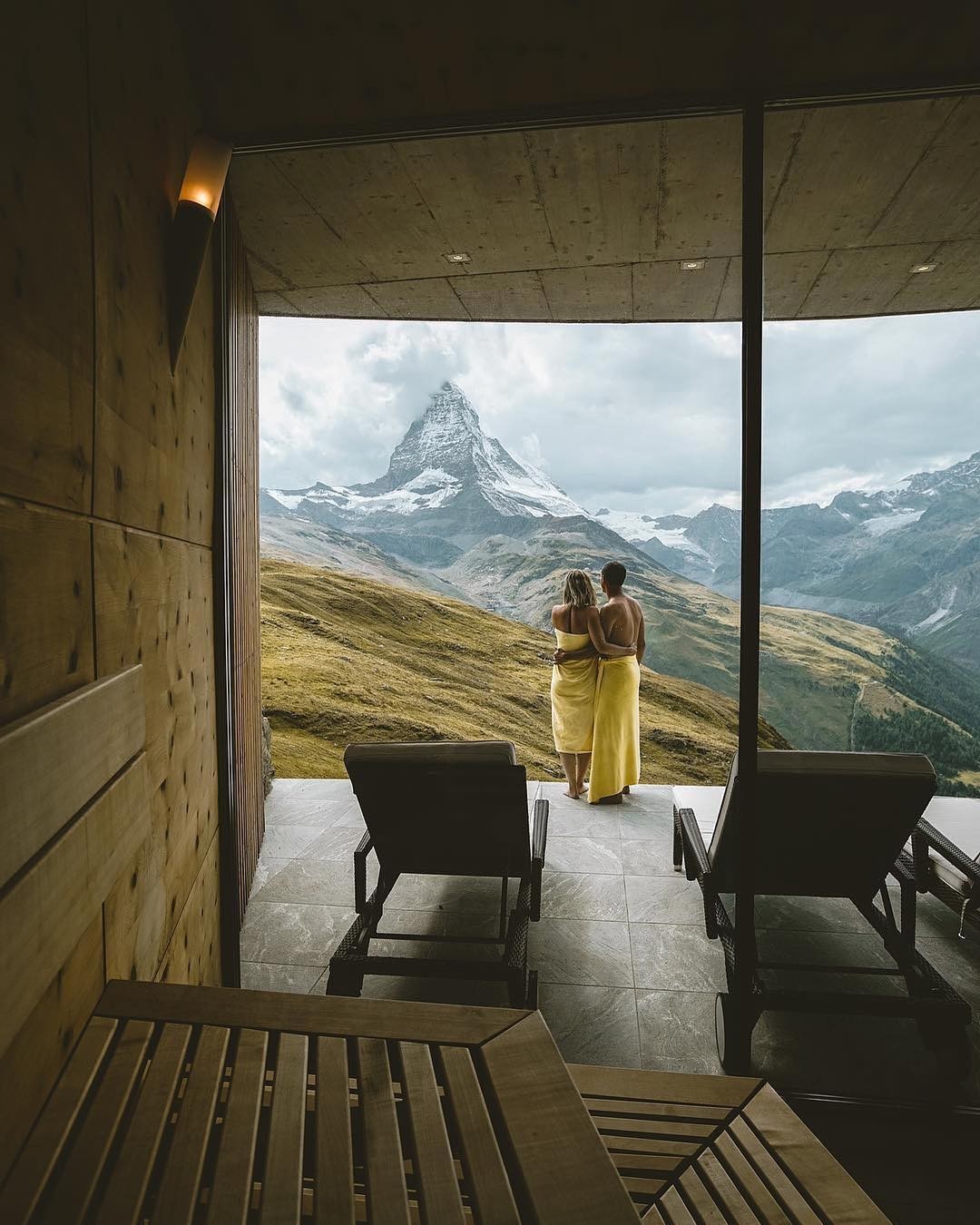 clouse at spa front of matterhorn