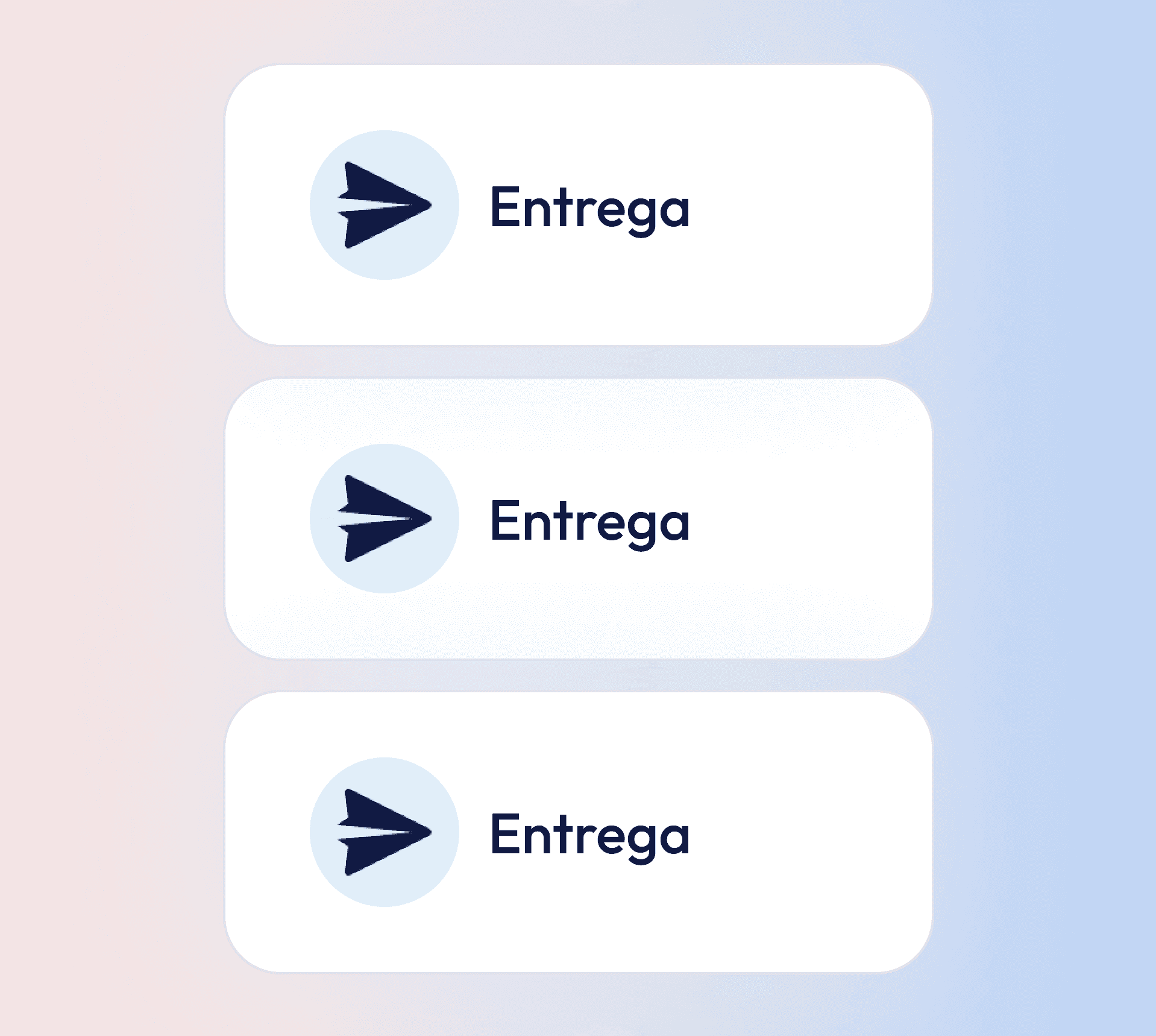 Botões de entrega: Enviar mensagem