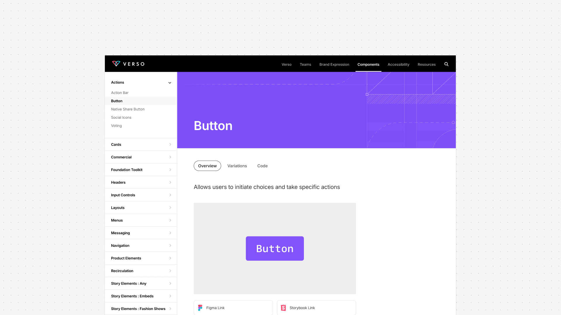 Conde Nast – Verso Component Page