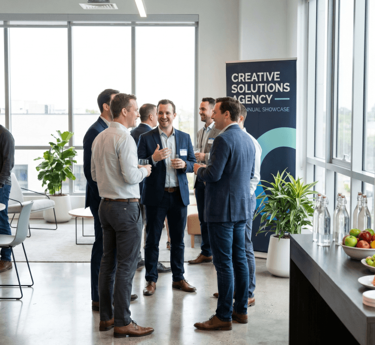 Team Members Together in event