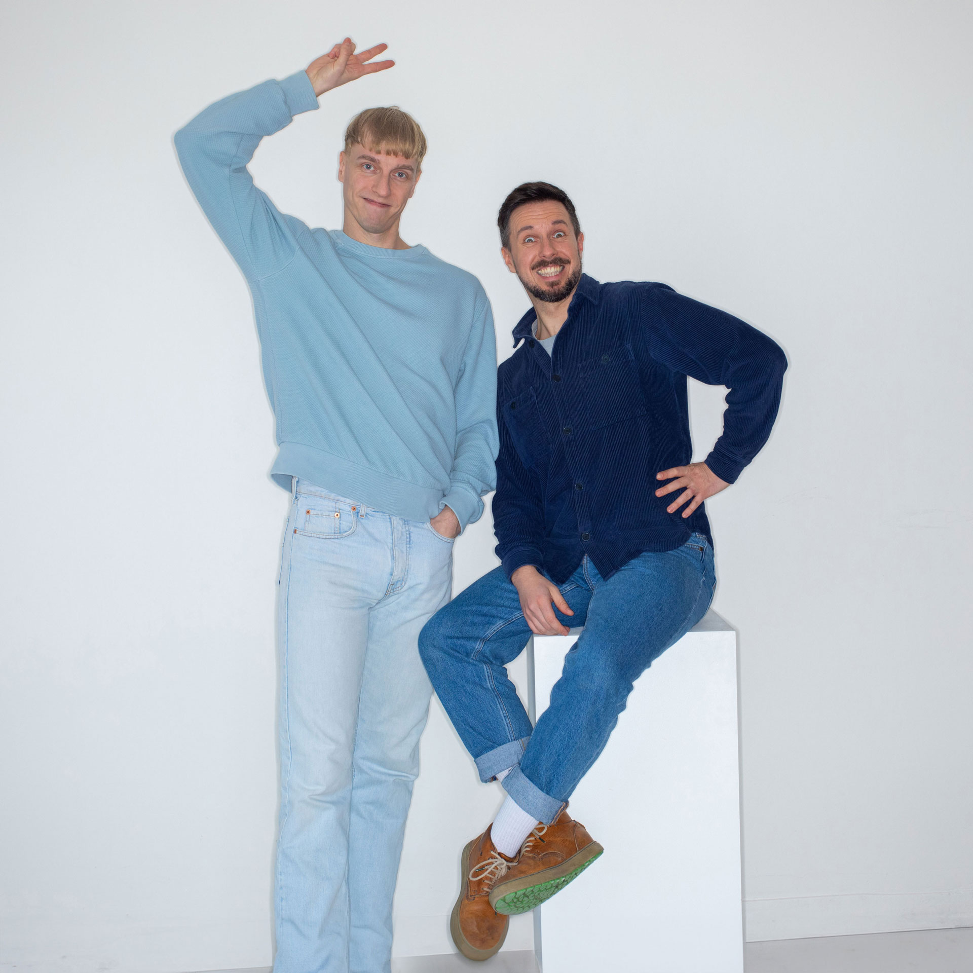 Pavel Rat and Matt Slow, co-founders of SLOWRAT design studio in Prague