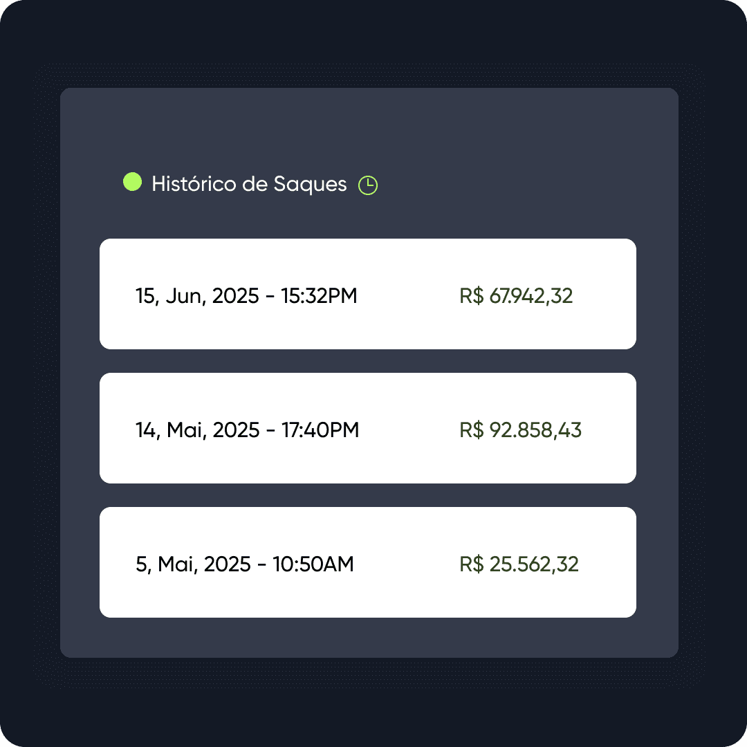 Clario cashflow overview card displaying income and expense trends over the past 7 days with a line chart.