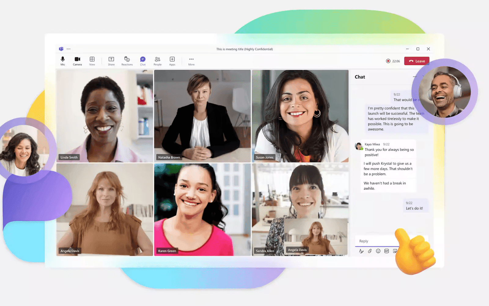 microsoft teams for video conference&nbsp;