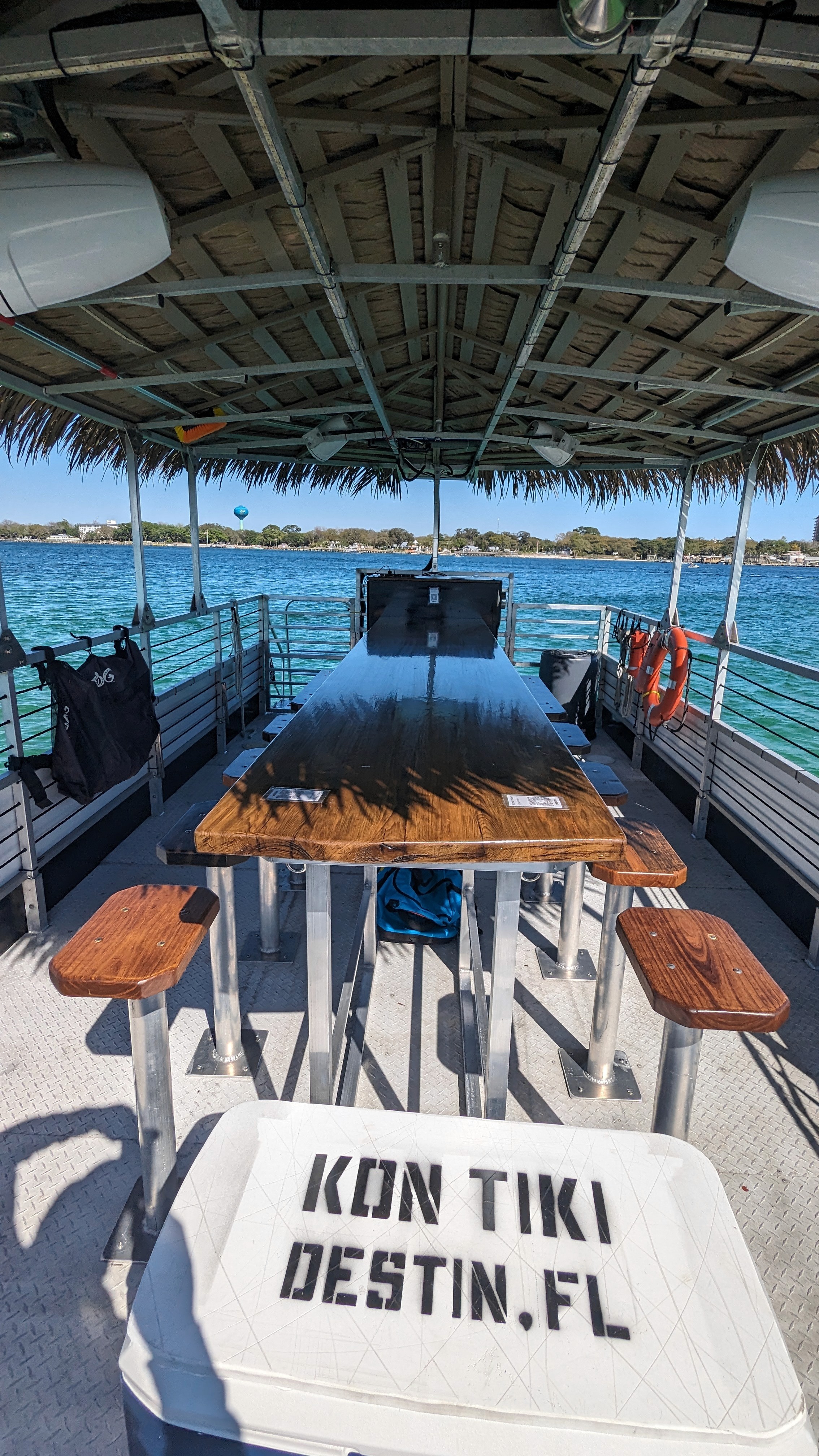 crab island tiki boat bar top in destin florida